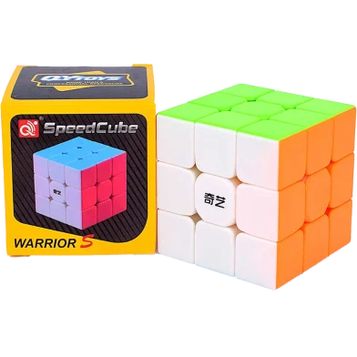 QiYi Warrior S 3x3 Magic Speed Cube Stickerless Professional Puzzle Toys - Rokomari product